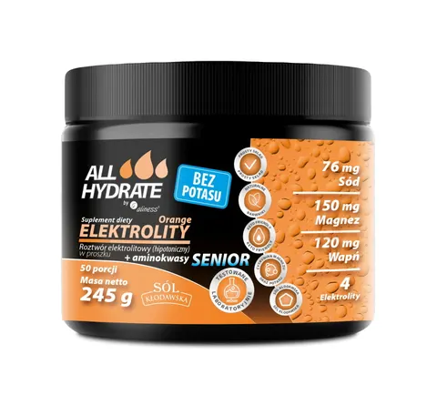 Aliness ALLHydrate Elektrolity Senior bez potasu + aminokwasy (245g)