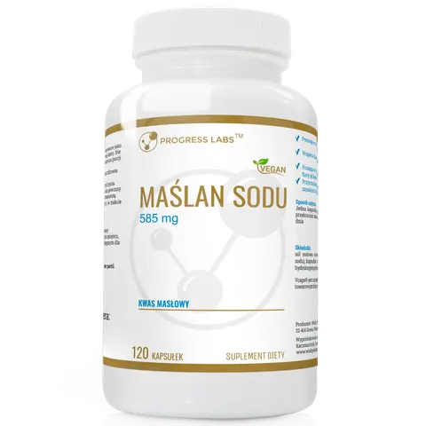 Progress Labs Maślan Sodu 585mg (120 kaps.)