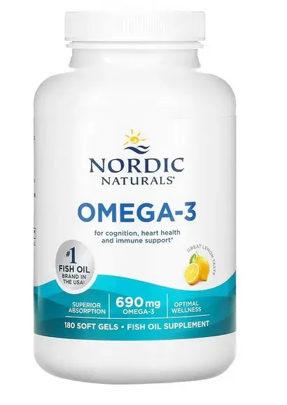 Nordic Naturals Omega 3 690mg (180 kaps.) Lemon