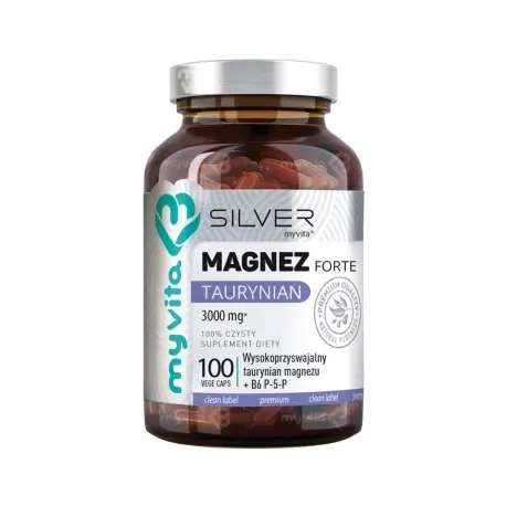 MyVita Silver Taurynian Magnezu + B6 P5P (100 kaps)