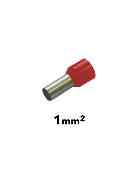 Końcówka tulejkowa izolowana, HTI 1/8 (25szt.)