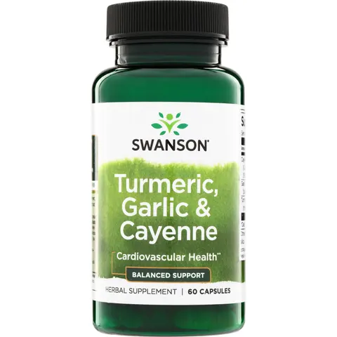 Swanson Turmeric Garlic & Cayenne (60 kaps.)