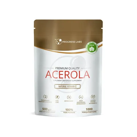 Progress Labs Acerola Naturalna Witamina C W Proszku (500g)