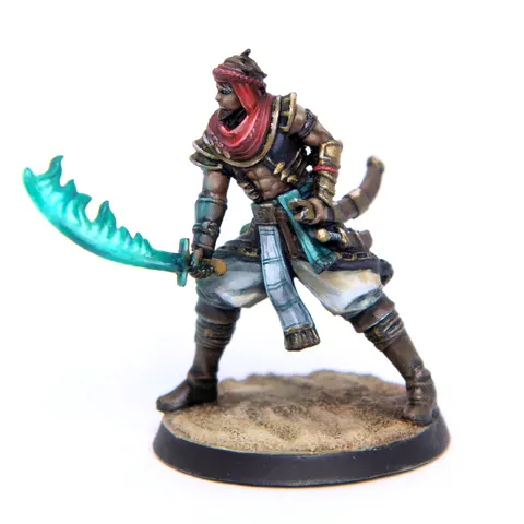 Eldfall Chronicles – Faris Outrider miniatura Sand Kingdoms