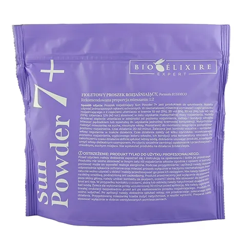 Bioelixire expert sun powder 7+ rozjaśniacz do włosów 500 g