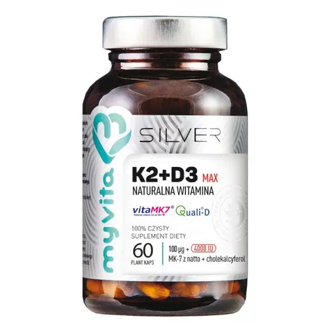 Silver Pure K2+D3 100 uq/4000 iu 60 kaps