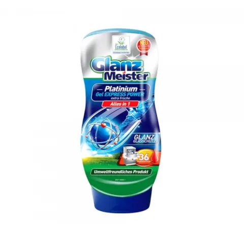 GlanzMeister Platinium Żel do mycia w zmywarkach 720ml 36 myć DE