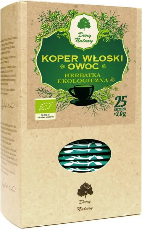 HERBATKA Z OWOCU KOPRU WŁOSKIEGO BIO (25 x 2 g) - DARY NATURY
