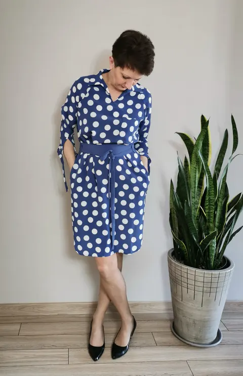 SUKIENKA SZMIZJERKA FIO - GROCHY