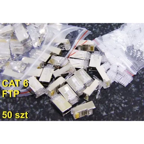 Wtyk RJ45 Cat6 końcówki wtyki FTP