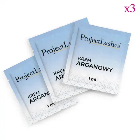 ProjectLashes Krem Arganowy Zestaw Saszetek 3 x 1 ml