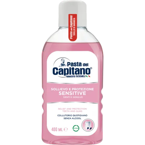 Pasta del Capitano Sensitive - płyn do płukania jamy ustnej (400 ml)
