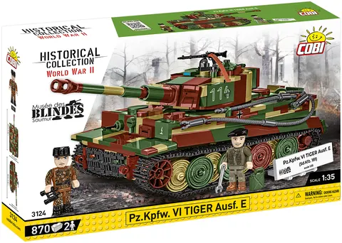 COBI 3124 HISTORICAL COLLECTION WWII - Pz.Kpfw.Vi Tiger Ausf.E