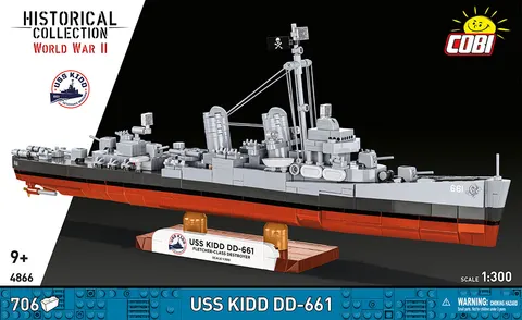 COBI 4866 HISTORICAL COLLECTION WWII - USS KIDD DD-661