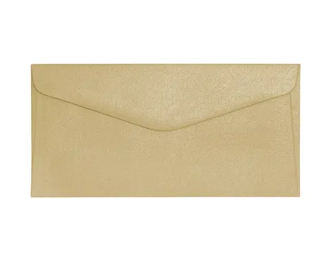 Koperty ozdobne DL 10 szt. Pearl złoty K. 150g 280188 Galeria Papieru