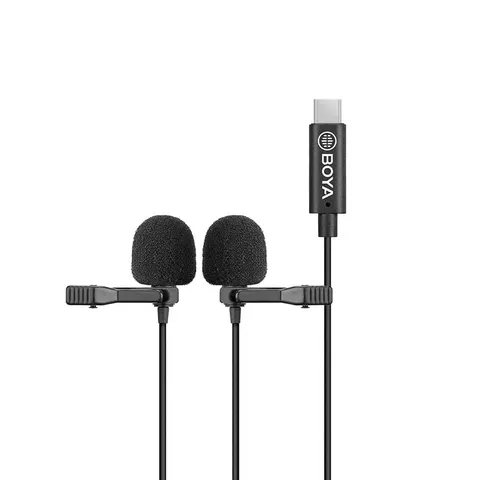 PODWÓJNY MIKROFON KRAWATOWY BOYA BY-M3D USB-C BY M3D