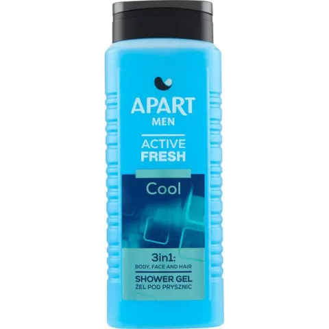 APART MEN ACTIVE FRESH Żel pod prysznic 3w1 COOL, 500 ml
