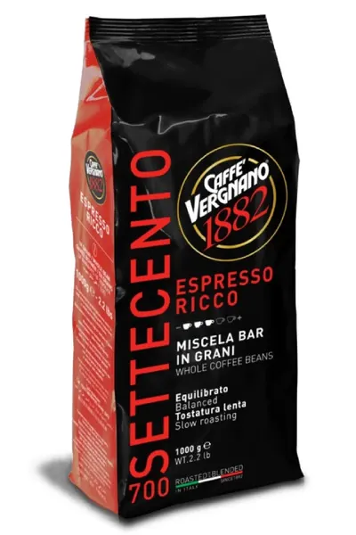 Kawa ziarnista Vergnano 700 Settecento Espresso Ricco 1kg