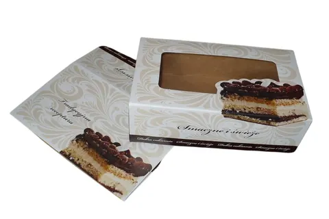 Pudełko na ciasto z okienkiem 25x15x8 P681