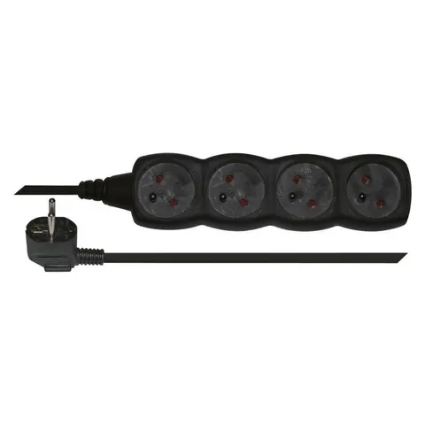 Przedłużacz PC0413, 4G z/u, OMY3x1, 3m; czarny