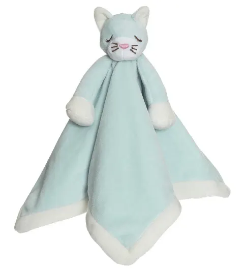 TEDDYKOMPANIET Przytulanka Kocyk Kotek Błękit 35cm
