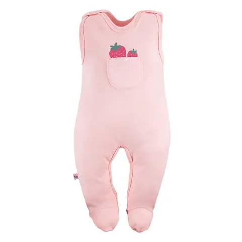 Śpiochy niemowlęce rozm.68 Eevi kolekcja Strawberry & Love