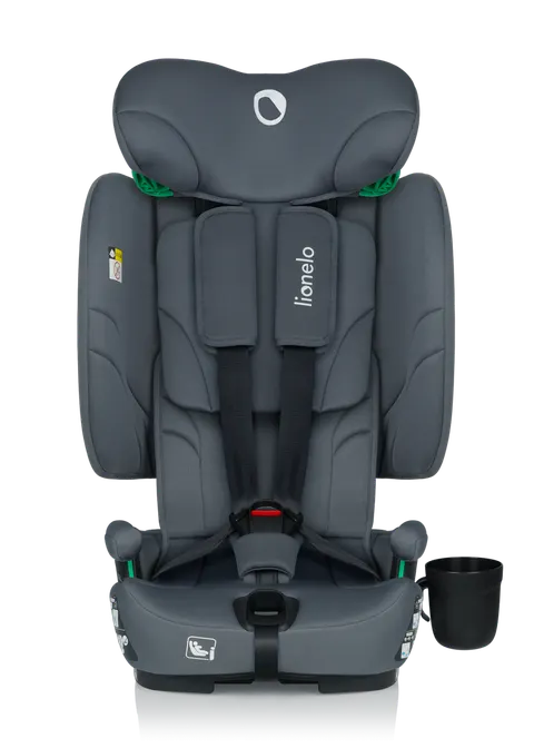 Fotelik samochodowy Lionelo Nelly ISOFIX 9-36 kg Grey Graphite 76-150 cm