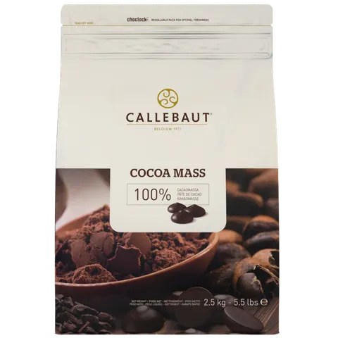 op. 2.5 kg Miazga kakaowa o zaw. 100% kakao - Cocoa Mass Callebaut - nr. kat. CM-CAL-E4-U70