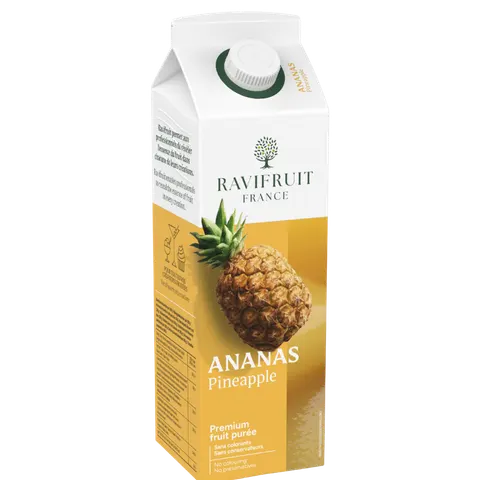 op. 1 kg Ananas - RAVIFRUIT - pasteryzowany przecier owocowy - 90% zawartość owoców