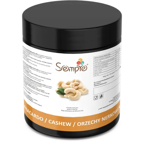 op. 1 kg Krem z orzechów nerkowca - gładka pasta 100% orzechów bez dodatków - nr. kat. 220004 Sempre