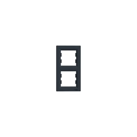 ASFORA Ramka 2-krotna pionowa, antracyt; EPH5810271, SCHNEIDER ELECTRIC