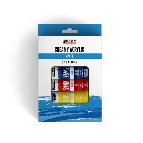 Farba akrylowa kremowa zestaw 6x16ml
