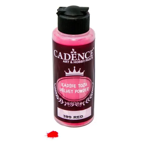 Velvet powder aksamit 120ml - RED - ciemny czerwony CADENCE