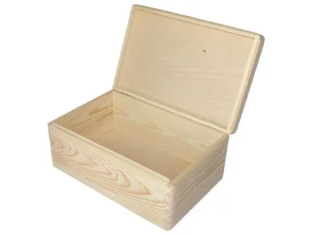 Drewno pudełko z wiekiem 35x24x15cm K4