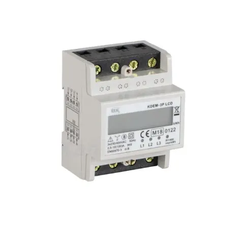 Licznik zużycia energii elektrycznej 3P 100A Ideal Kanlux KDEM-3P LCD 19344