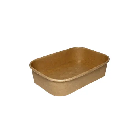 Pojemnik papierowy prostokątny KRAFT 172x120 800ml (30/6/50)