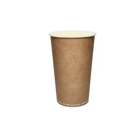 (SUP) Kubek papierowy nadruk GREEN LEAF 400ml 90mm (12/20/50)