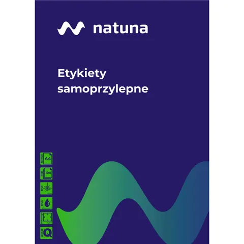 NATUNA ETYKIETA SAMOP. 70x37, 24szt, 100 arkuszy