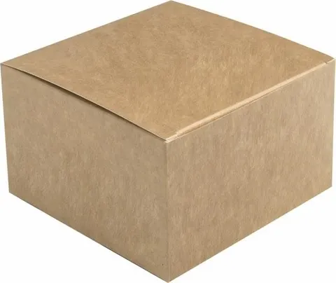 PUDEŁKO BURGER XL BRĄZOWE 14x14x9,5cm 10szt