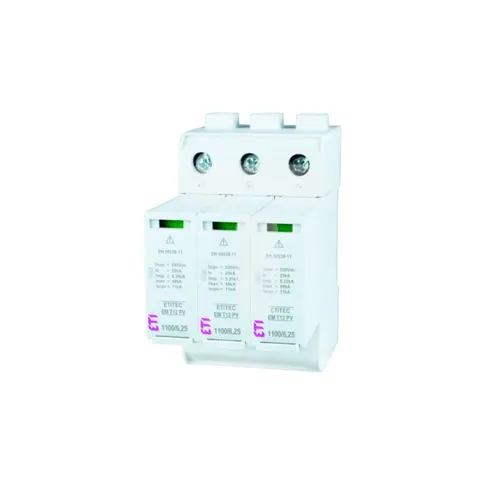Ogranicznik przepięć DC do systemów PV Typ T1+T2 (kl.B+C) ETITEC EM T12 PV 1100/6,25 Y