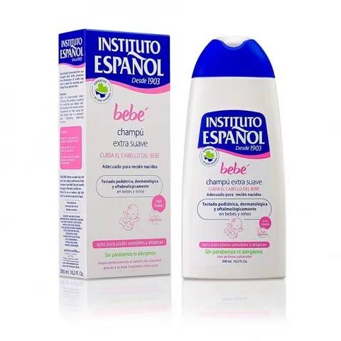 INSTITUTO ESPANOL BEBE Szampon do włosów dla dzieci od pierwszego dnia życia EXTRA SOFT, 300 ml