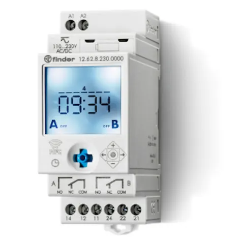 Zegar tygodniowy NFC 2P 16A 230V AC/DC, producent Finder