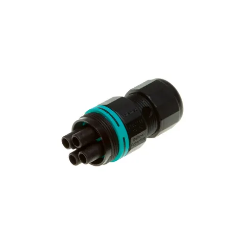 Gniazdo złączki hermetycznej 4-torowej Techno (4x0,5-4mm2) IP66/68 THB.387.B4A