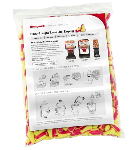 Zatyczki stopery Honeywell Laser Lite worek x200 par
