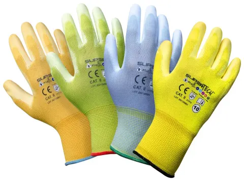 Rękawice ochronne SUPER TECH MULTICOLOR
