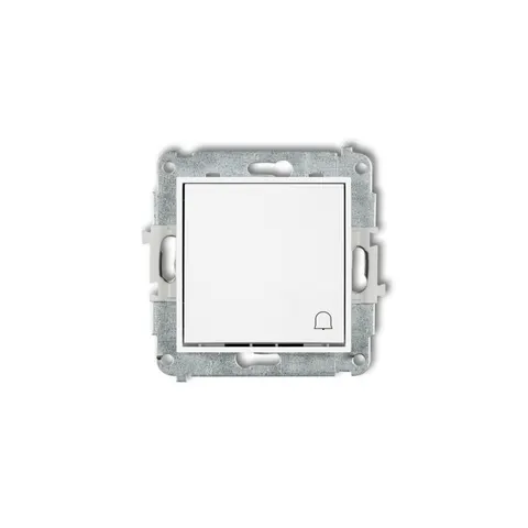 MINI Łącznik zwierny dzwonek 10A 250V, moduł, biały; MWP-4 KARLIK