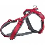 Trixie Premium trekking szelki dla psa M–L: 62–74 cm/25 mm czerwony/grafit