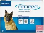 VIRBAC EFFIPRO Spot-On 20-40 kg 268 mg 4 pipety