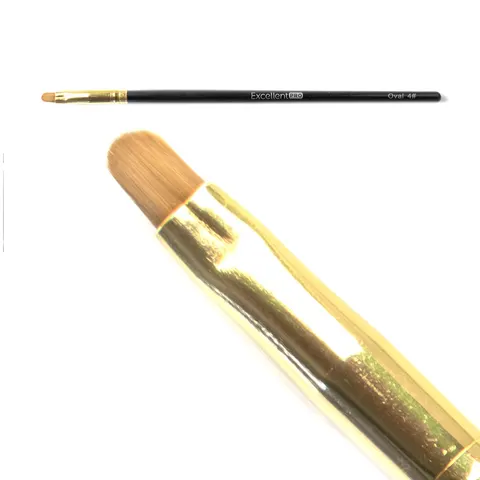 Excellent PRO Pędzelek do żelu #4 Owal (Black)