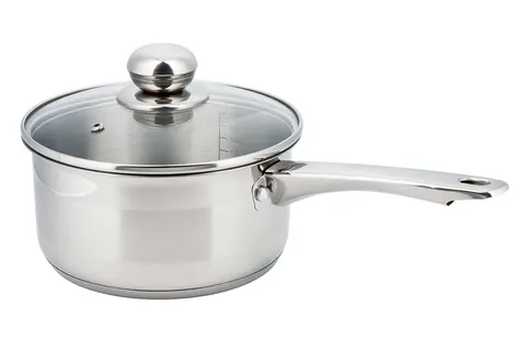 RONDELEK STALOWY Z POKRYWĄ 12cm KINGHOFF CHEF 0,5L
